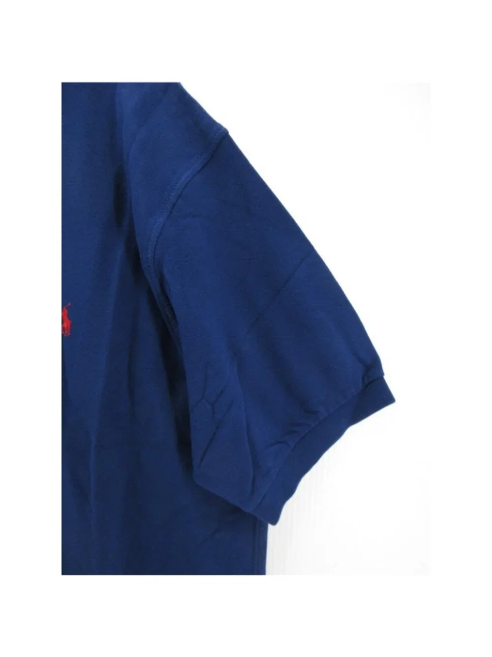 Polo Ralph Lauren Polo Shirt 2XB Big Navy Nautical Crest Red Pullover